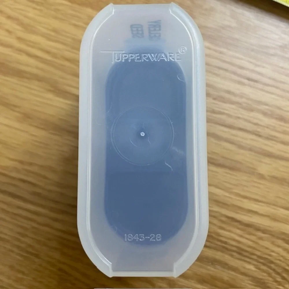 Tupperware Spice Shaker Set 8pc Small Blue Good Modular Mates 1843-28 Labels